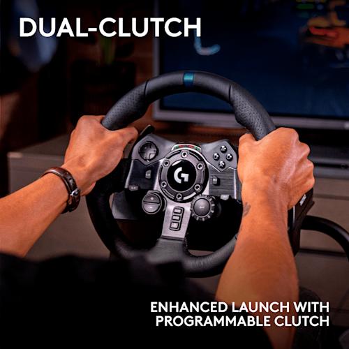 Logitech G923 ratti ja polkimet  PS5, PS4 ja PC yhteensopiva