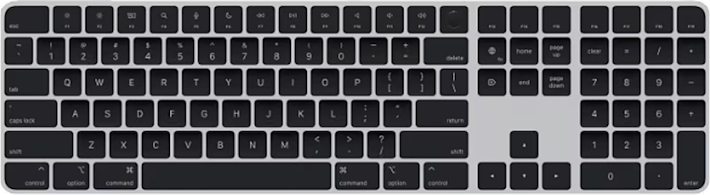 Apple Magic Keyboard (USB-C) Touch ID ja numeronäppäimistö Musta