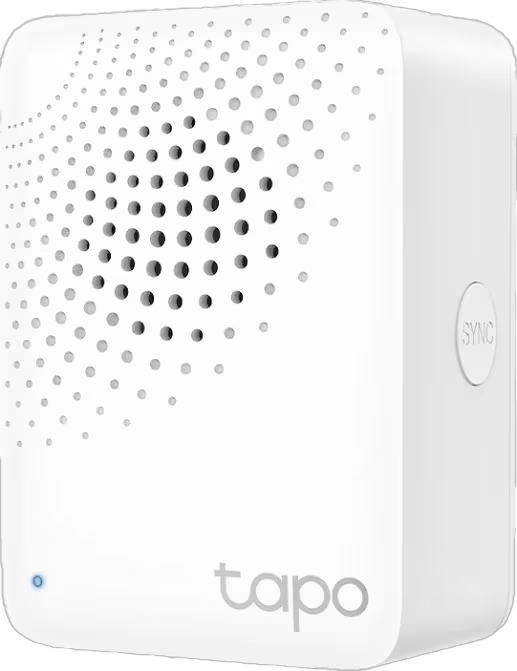 TP-Link Tapo H100 keskusyksikkö merkkiäänellä