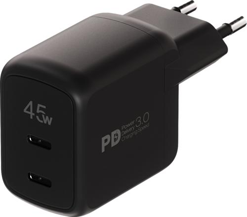 Vivanco Super Nopea 2 x USB-C PD 45 W Kotilaturi