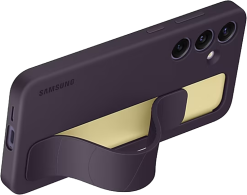 Samsung Galaxy S24+ Standing Grip Case -suojakuori Tumma Violetti