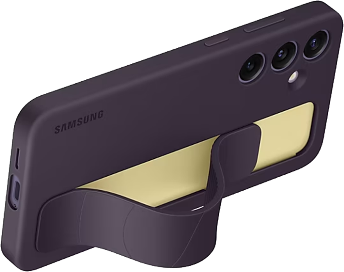 Samsung Galaxy S24+ Standing Grip Case -suojakuori Tumma Violetti