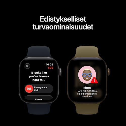 Apple Watch Series 12 GPS 42 mm vaaleankultainen alumiinikuori ja hiekanvärinen urheiluranneke - S/M