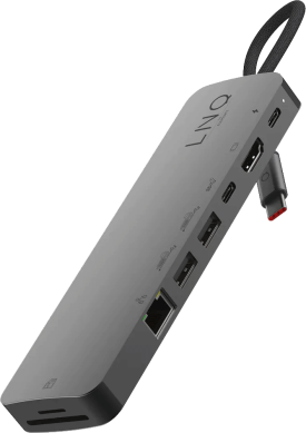 LINQ 9 in 1 PRO SSD USB-C Multiport Hub -adapteri