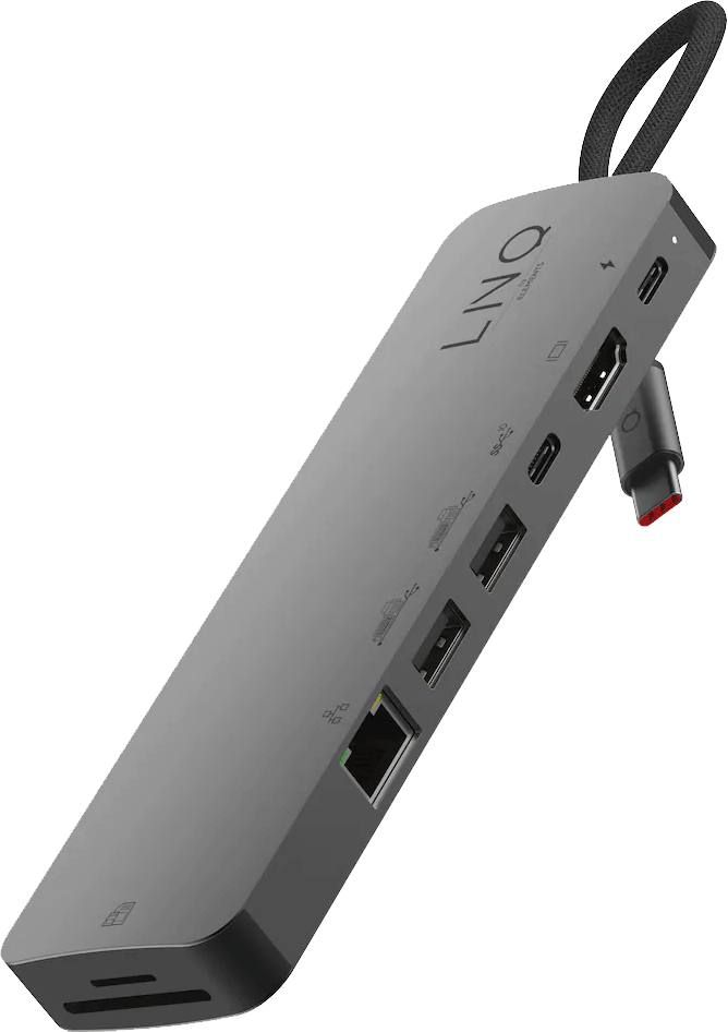 LINQ 9 in 1 PRO SSD USB-C Multiport Hub -adapteri