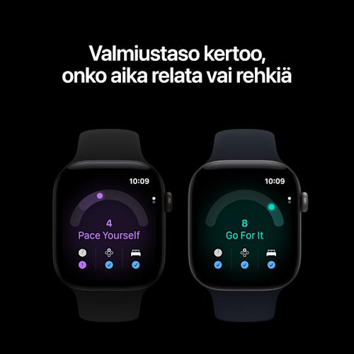 Apple Watch Series 12 GPS + Cellular 42 mm vaaleankultainen alumiinikuori ja hiekanvärinen urh.ranneke S/M
