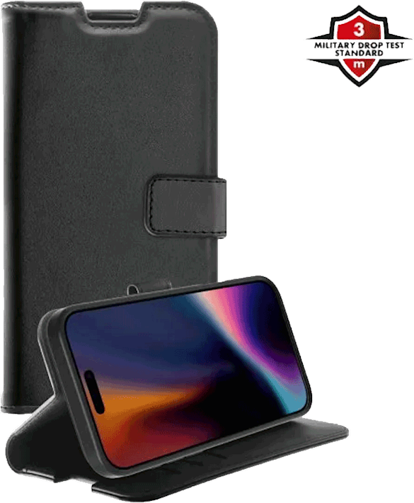 X2O Apple iPhone 17 Pro Max -lompakkokotelo musta