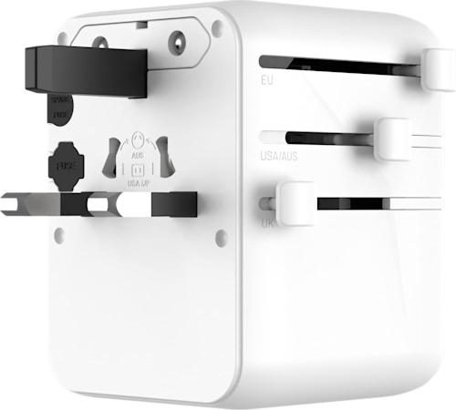 FIXED Matkalaturi USB-C/-A 70W EU/UK/USA/AUS