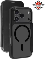 X2O Mag Wallet Apple iPhone 17 Pro -lompakkokotelo musta