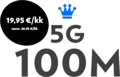 Yritysliittymä 5G (100M) hintaetu säilytä nykyinen numero