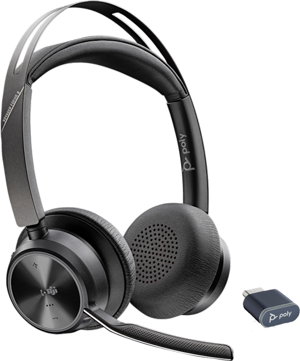 Poly Voyager Focus 2 MS USB-C-C -langattomat kuulokkeet