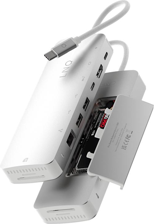 LINQ 9 in 1 PRO SSD 140W USB-C Multiport Hub -adapteri