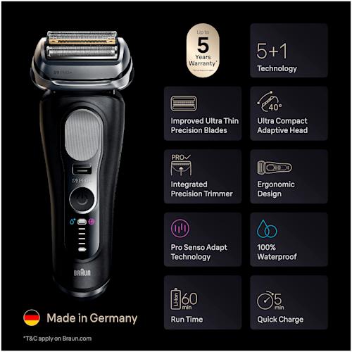 Braun Series 9 Pro+ 9600s -parranajokone
