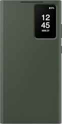 Samsung Galaxy S23 Ultra -suojakotelo Clear View Wallet Vihreä