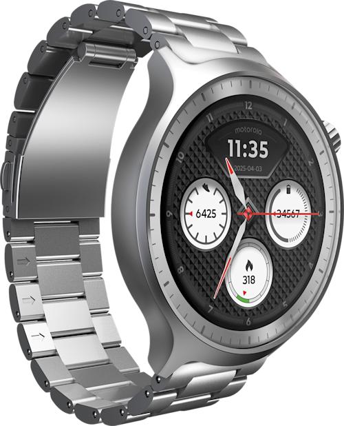 Motorola Moto Watch Silver + Herbal Garden