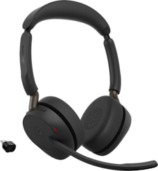 Jabra Evolve3 65 Link390C MS Stereo -langattomat kuulokkeet musta
