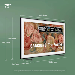 Samsung The Frame 75 tuumainen QLED 4K Smart TV