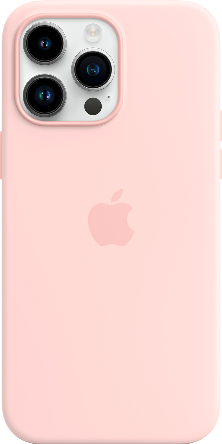 Apple iPhone 14 Pro Max -silikonikuori MagSafe Kalkkiroosa
