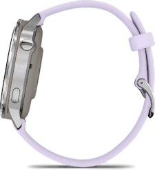 Garmin Venu 4 -GPS-älykello 41 mm Hopea/Lila ranneke