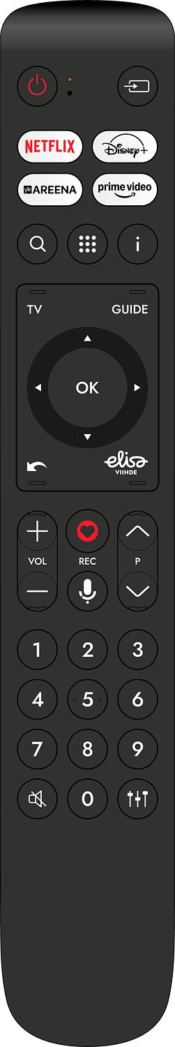 Elisa Viihde Sound kaukosäädin