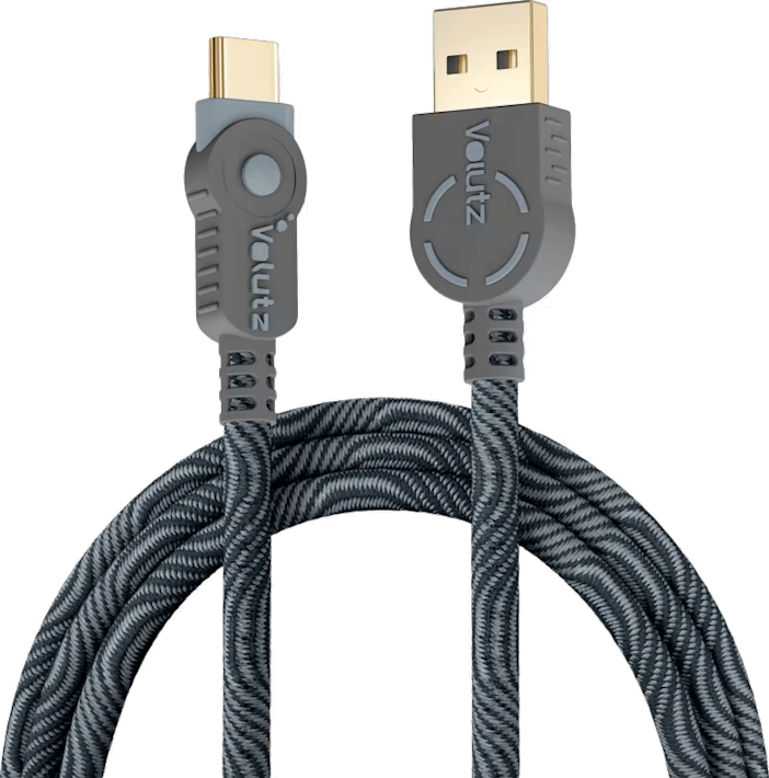 Volutz USB-C to USB 2.0 -kaapeli Orchid grey 3m