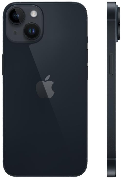 Kunnostettu Apple iPhone 14 128 Gt 5G Keskiyö