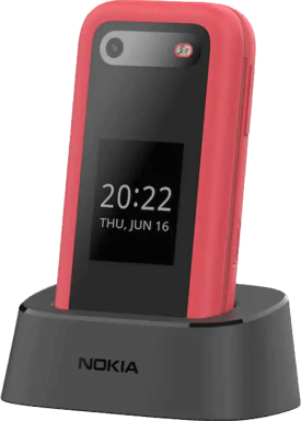 Nokia 2660 Flip 4G + Lataustelakka Punainen