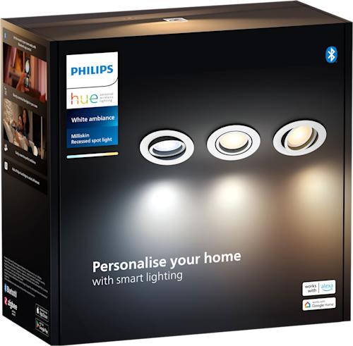 Philips Hue upotettava Milliskin-kohdevalaisin 3 kpl