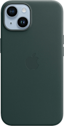 Apple iPhone 14 nahkakuori MagSafella Metsänvihreä