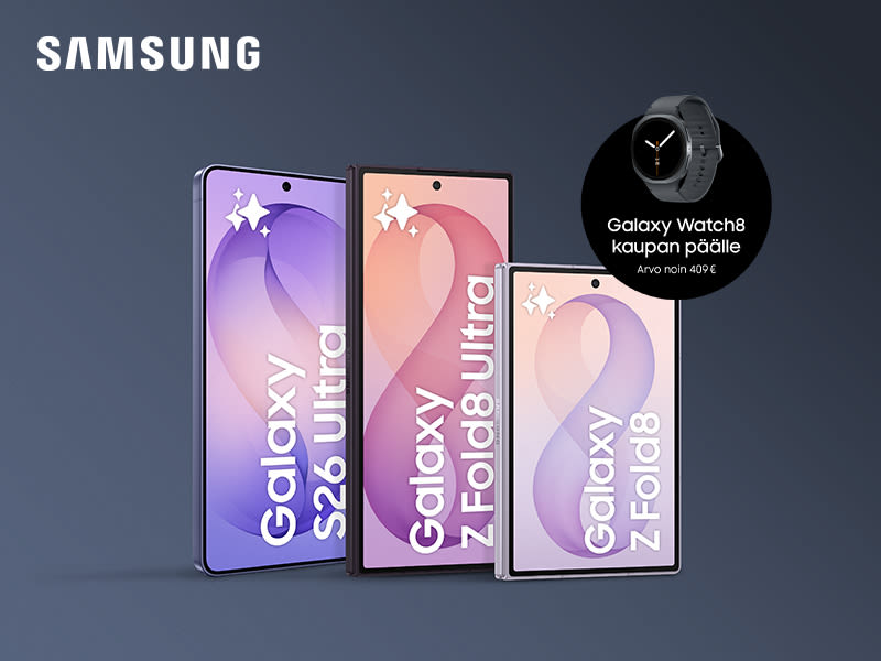 Samsung Galaxy S26 + Z Flip8, Fold8, Fold8 Ultra Watch8 Elisa