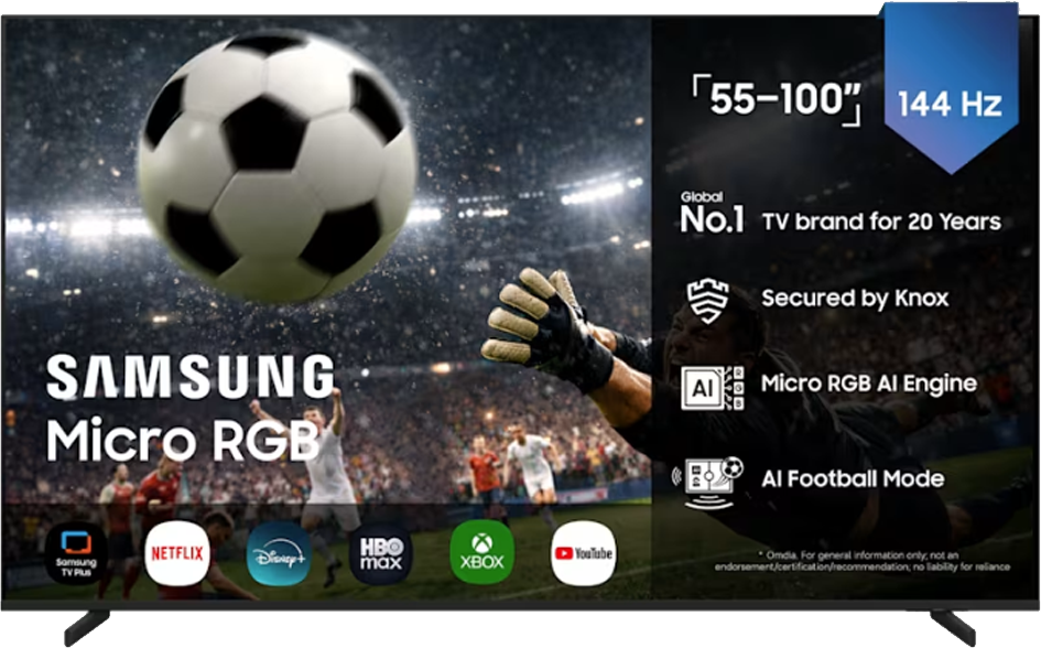 Samsung R85H 65 tuumainen Micro RGB 4K TV (2026)