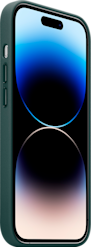 Apple iPhone 14 Pro nahkakuori MagSafella Metsänvihreä