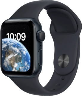 Apple Watch SE GPS (2nd Gen) 40 mm keskiyö alumiinikuori/keskiyö urheiluranneke