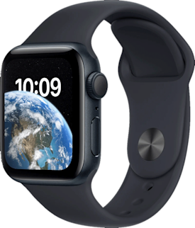 Apple Watch SE GPS (2nd Gen) 40 mm keskiyö alumiinikuori/keskiyö urheiluranneke