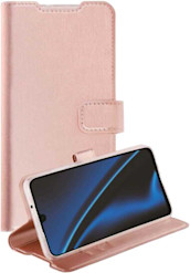 X2O Samsung Galaxy A17 -lompakkokotelo ruusukulta