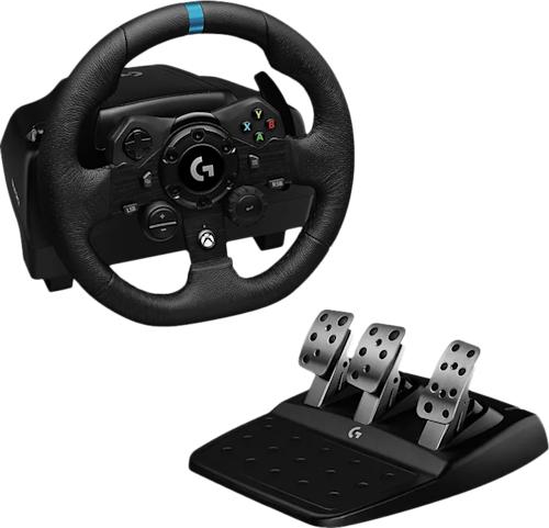 Logitech G923 ratti ja polkimet  Xbox X, S, Xbox One ja  PC:lle yhteensopiva