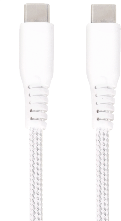Vivanco Longlife USB-C-USB-C -kaapeli 1,5m valkoinen