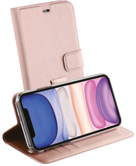 Vivanco Samsung Galaxy S21 FE -Lompakkokotelo Ruusukulta