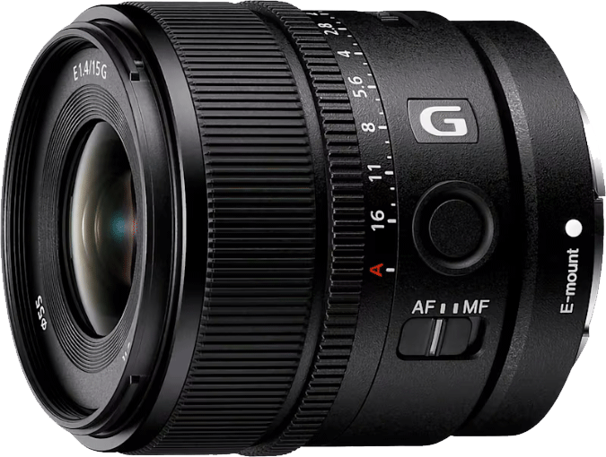 Sony E 15mm f/1.4 G -laajakulmaobjektiivi