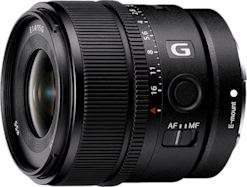 Sony E 15mm f/1.4 G -laajakulmaobjektiivi