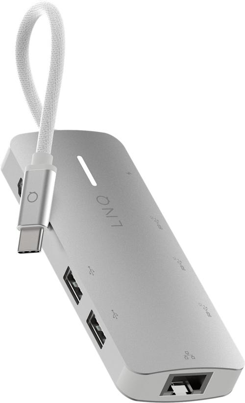 LINQ 8 in 1 8K PRO 140W USB-C Multiport Hub -adapteri