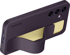 Samsung Galaxy S24 Standing Grip Case -suojakuori Tumma Violetti