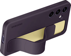 Samsung Galaxy S24 Standing Grip Case -suojakuori Tumma Violetti