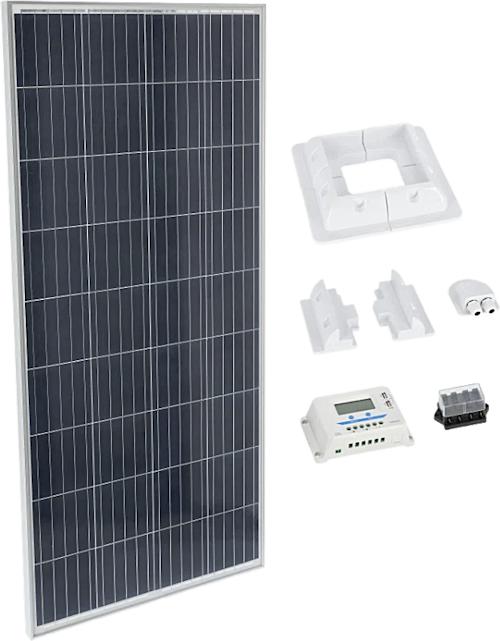 BrightSolar 160W aurinkopaneelisetti matkailuajoneuvoon