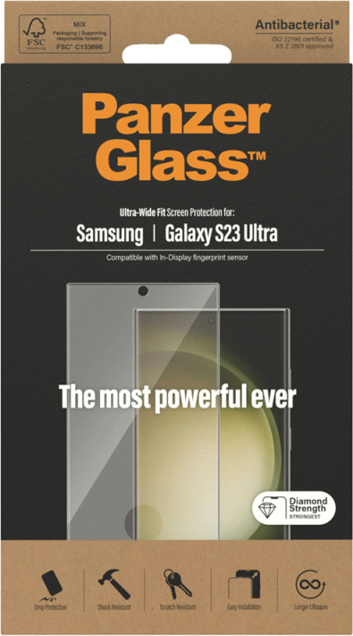 PanzerGlass Samsung Galaxy S23 Ultra -näytönsuojalasi