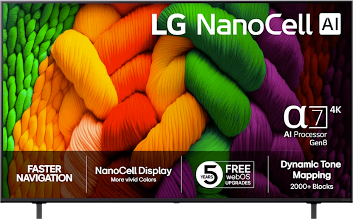 LG 55 tuumainen NanoCell AI NANO8E 4K TV (2025)