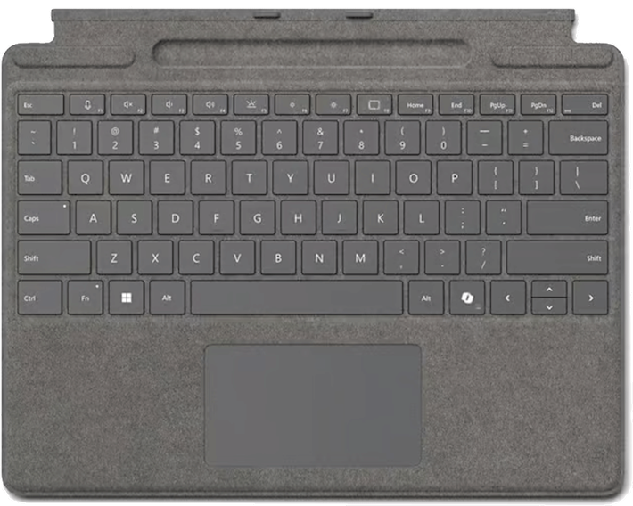 Microsoft Surface Pro 11/10 TypeCover -näppäimistö CoPilot platina
