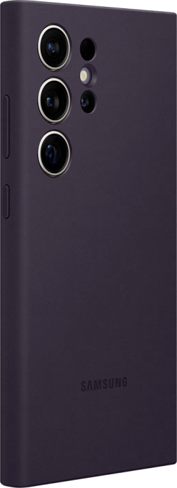 Samsung Galaxy S24 Ultra -silikonikuori Tumma Violetti