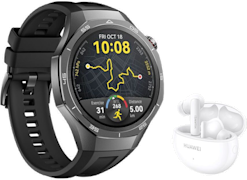 Huawei Watch GT 5 Pro -älykello 46mm Musta + Freebuds 5i -kuulokkeet