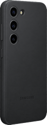 Samsung Galaxy S23 -suojakuori Leather Cover Musta